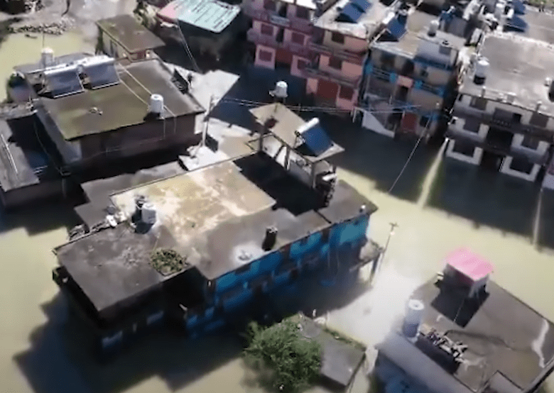 स्यानाचट्टी में यमुना पर बनी झील: कटे गाँव, डूबा पुल और बढ़ा खतरा