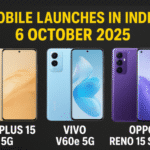 भारत में 6 अक्टूबर 2025 को स्मार्टफोन मार्केट में तीन बड़े लॉन्च, जानिए पूरी जानकारी
