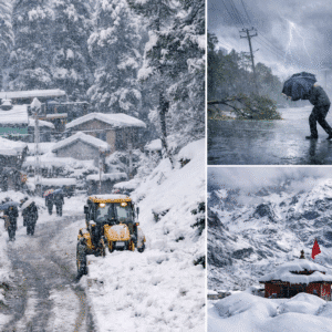 उत्तराखंड में 22 जनवरी 2026 को बारिश और बर्फबारी के चलते मौसम बदला, पहाड़ी इलाकों में ठंड बढ़ी