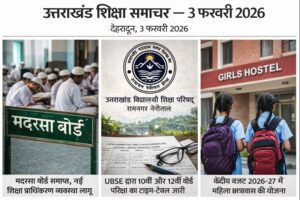 उत्तराखंड शिक्षा में बड़ा बदलाव — मदरसा बोर्ड समाप्त, UBSE टाइम‑टेबल जारी और महिला छात्रावास योजना