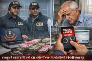 देहरादून में साइबर ठगी: फर्जी CBI अधिकारी बनकर रिटायर्ड अफसर से ₹64.65 लाख की डिजिटल लूट