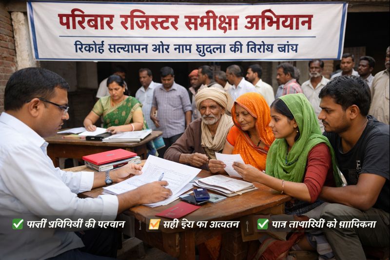 प्रशासन ने सामाजिक-प्रशासनिक सुधारों की दिशा में परिवार रजिस्टर समीक्षा अभियान को दी गति
