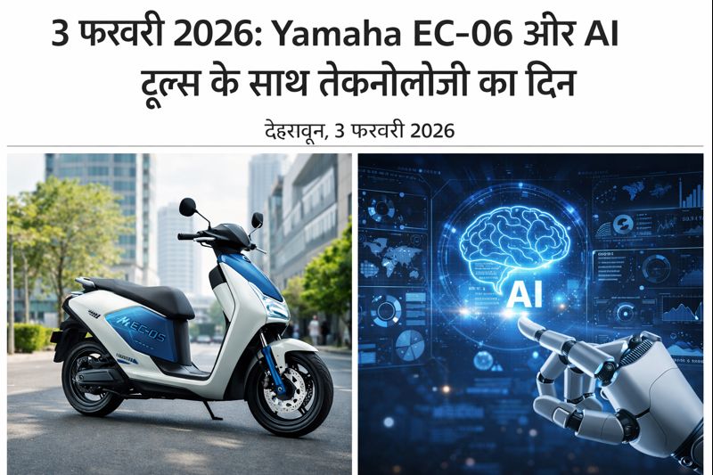 3 फ़रवरी 2026: Yamaha EC‑06 और AI टूल्स के साथ टेक्नोलॉजी का दिन