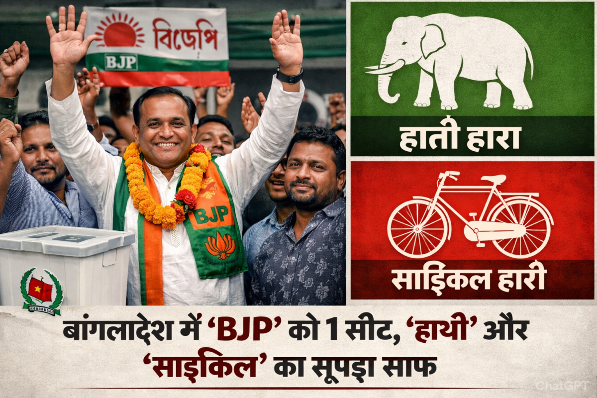 बांग्लादेश चुनाव: ‘BJP’ को मिली 1 सीट, ‘हाथी’ और ‘साइकिल’ का खाता भी नहीं खुला