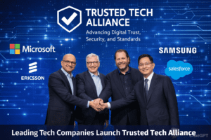 Trusted Tech Alliance लॉन्च: माइक्रोसॉफ्ट-एरिक्सन समेत दिग्गज कंपनियाँ मिलकर बनाएँगी सुरक्षित और भरोसेमंद डिजिटल भविष्य