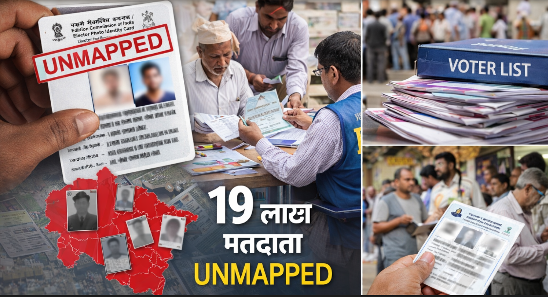 मतदाता पहचान और वोटर लिस्ट अपडेट का मामला: 19 लाख से अधिक मतदाता अभी भी ‘अनमैप्ड’, विशेष गहन संशोधन से सुलझेगा मुद्दा