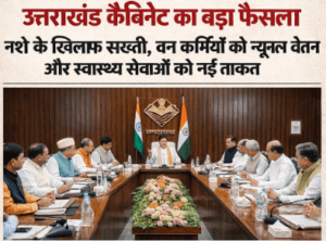 उत्तराखंड कैबिनेट का बड़ा फैसला: नशे के खिलाफ सख्ती, वन कर्मियों को न्यूनतम वेतन और स्वास्थ्य सेवाओं को नई ताकत
