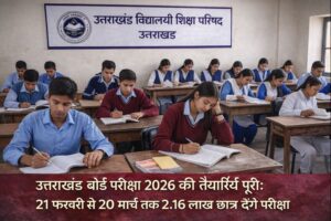 उत्तराखंड बोर्ड परीक्षा 2026 की तैयारियाँ पूरी: 21 फरवरी से 20 मार्च तक 2.16 लाख छात्र देंगे परीक्षा