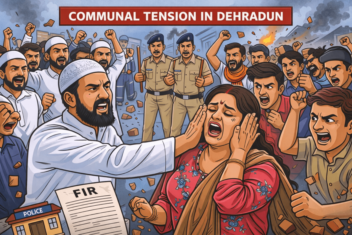 देहरादून में विवाद के बाद तनाव, महिला दुकानदार से मारपीट के आरोप में मुस्लिम युवकों पर मुकदमा दर्ज