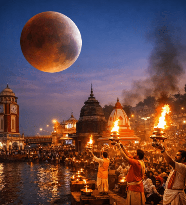 चंद्रग्रहण के कारण हरकी पैड़ी पर बदला गंगा आरती का समय, रात 8 बजे होगी आरती, जानिए सूतक काल और नियम