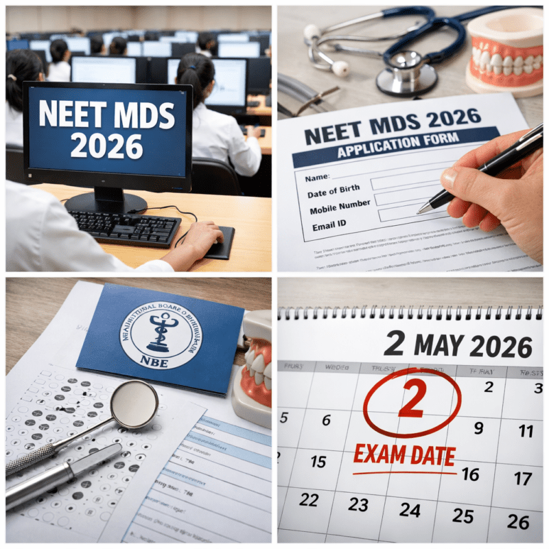 NEET MDS 2026 के लिए आवेदन शुरू, 2 मई को होगी कंप्यूटर आधारित परीक्षा