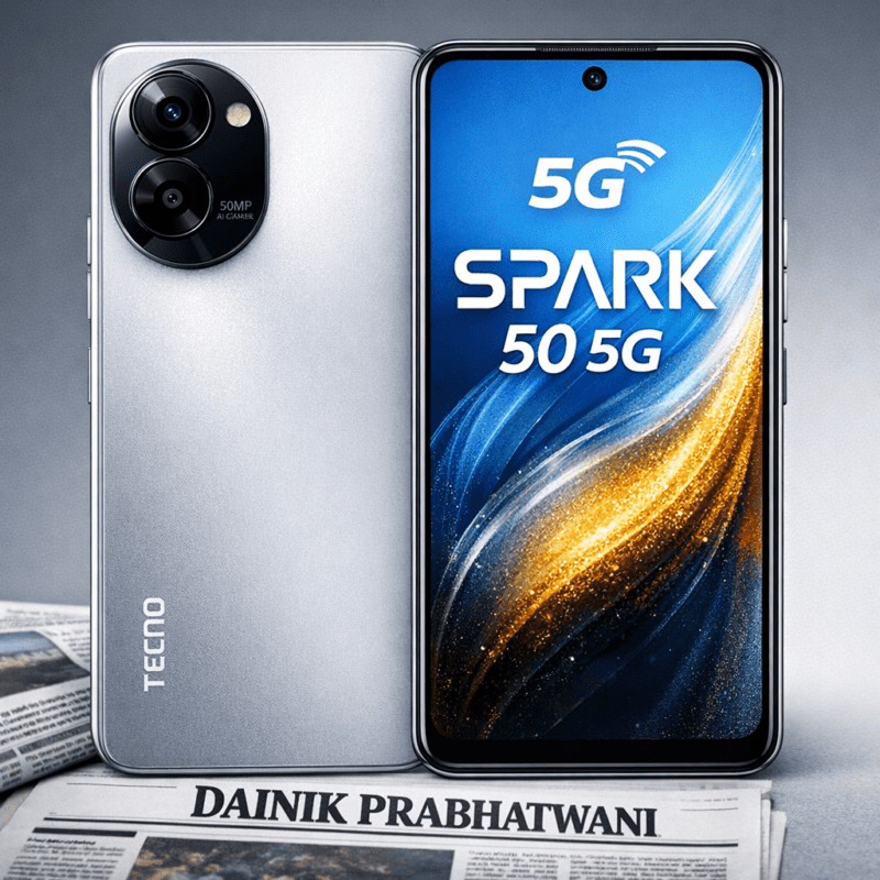 Tecno Spark 50 5G आज भारत में लॉन्च: 6500mAh बैटरी के साथ स्मार्टफोन पेश