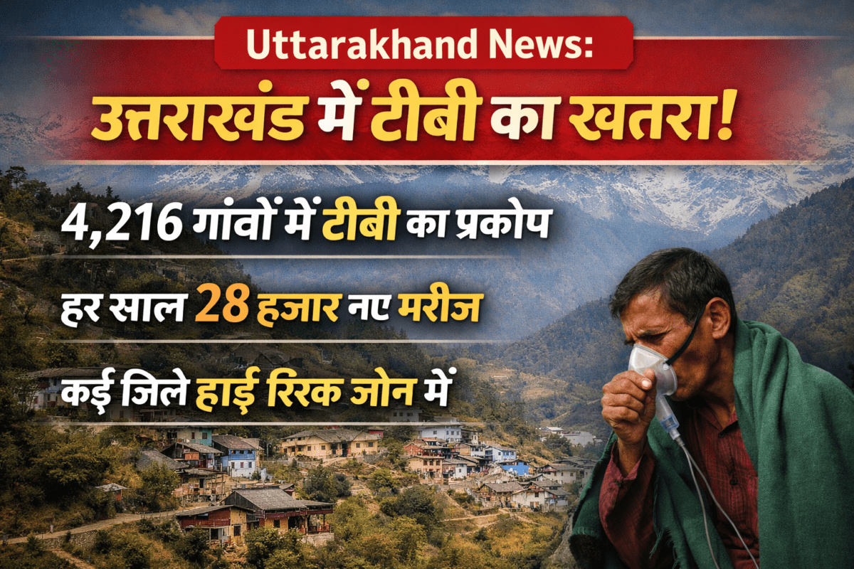 उत्तराखंड स्वास्थ्य अलर्ट: 4,216 गांवों में ट्यूबरक्लोसिस का खतरा, सरकार ने अभियान शुरू किया