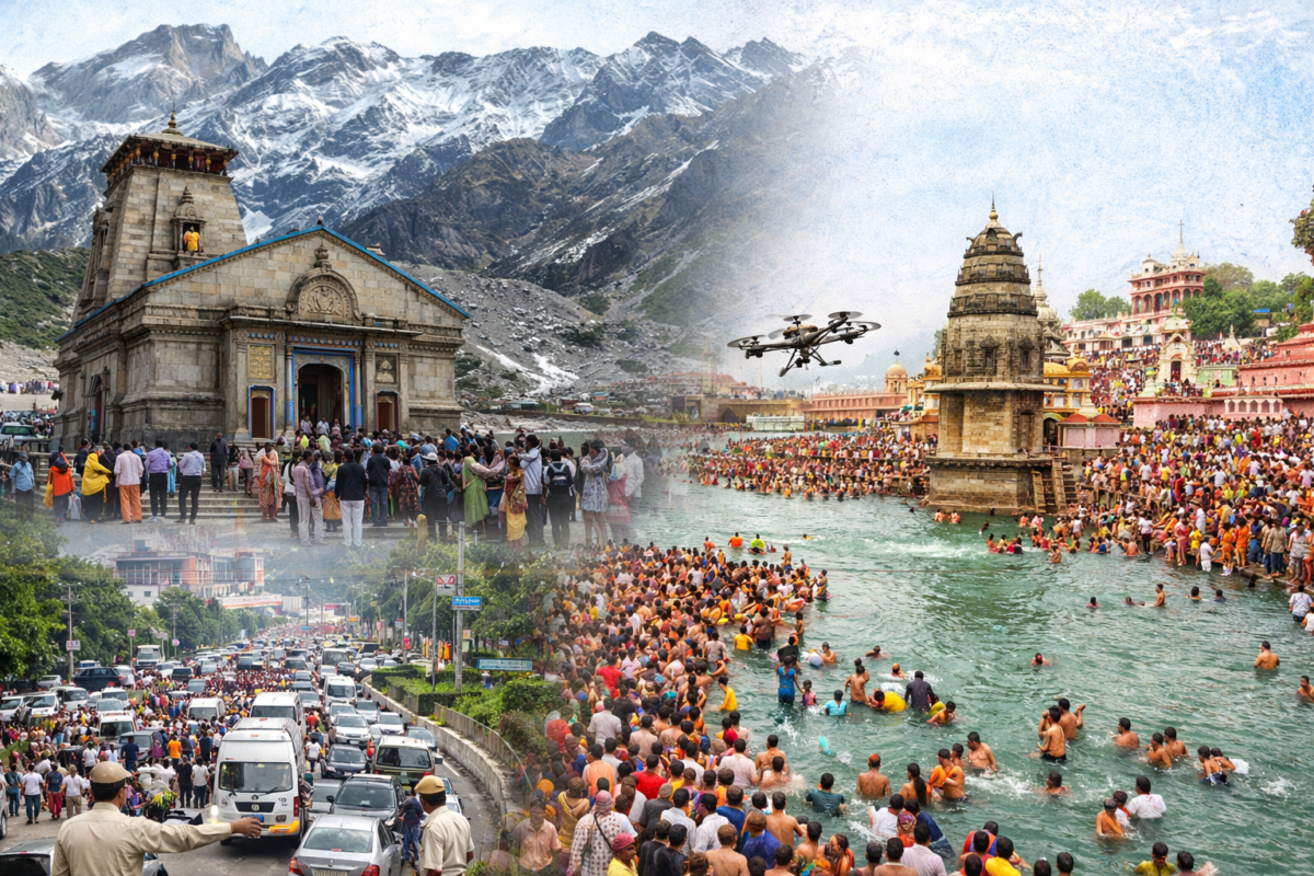 उत्तराखंड में पर्यटन और आस्था का दबाव बढ़ा: चारधाम तैयारियां तेज, देहरादून में ट्रैफिक जाम, हरिद्वार में श्रद्धालुओं की भारी भीड़