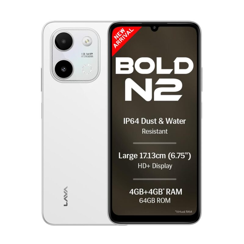 भारत में Lava Bold N2 Lite लॉन्च, ₹7,399 में बजट 5G फोन; ₹599 के TWS ईयरबड्स भी पेश