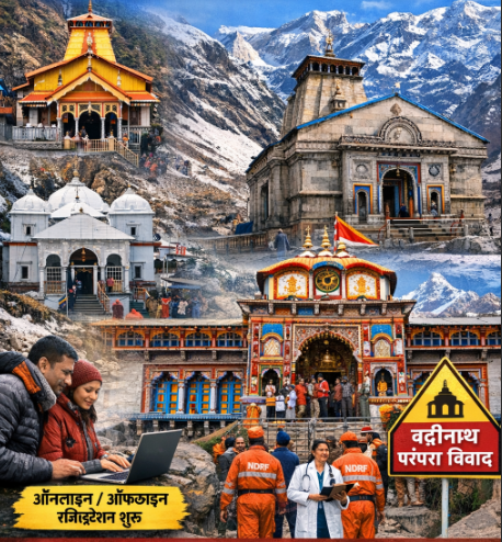 चारधाम यात्रा 2026 की तैयारी तेज: यमुनोत्री–गंगोत्री के कपाट 19 अप्रैल को खुलेंगे, रजिस्ट्रेशन शुरू; बद्रीनाथ कार्यक्रम पर परंपरा विवाद भी उभरा